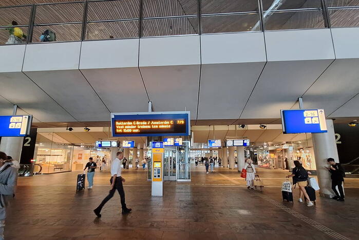 Storing NS zorgt voor drukte op Centraal Station