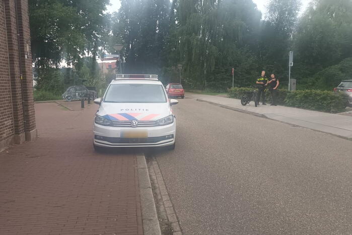 Fatbiker en fietser in botsing