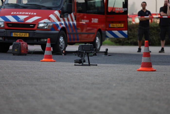 Flinke rookontwikkeling bij zeer grote brand