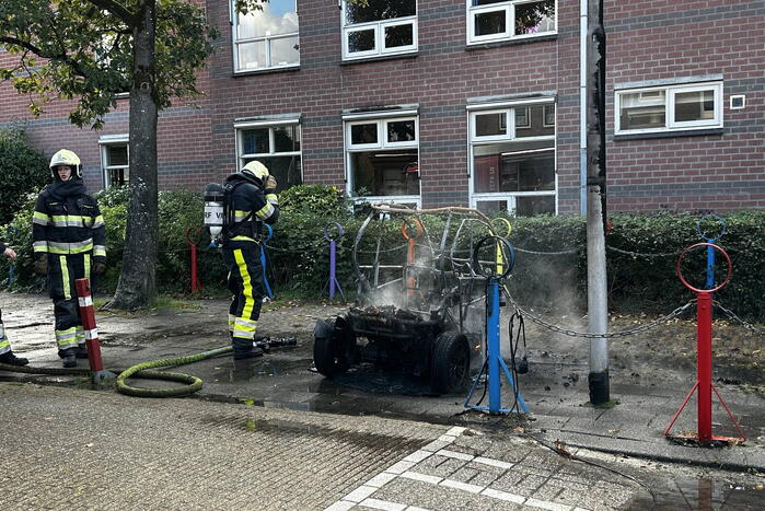 Elektrische Carver gaat in vlammen op