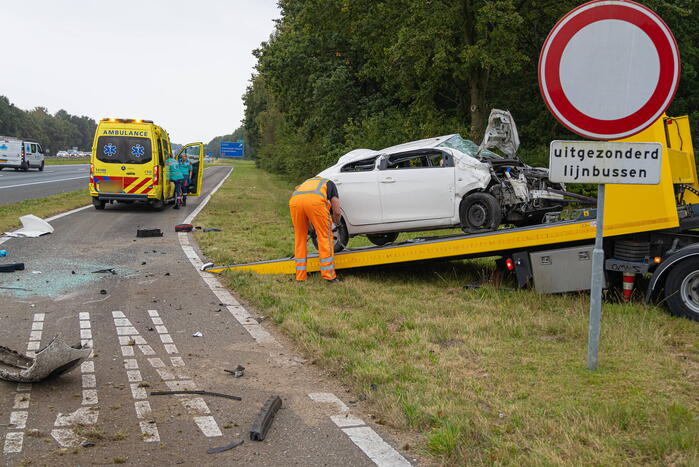 Flinke ravage nadat bestuurder in slaap valt