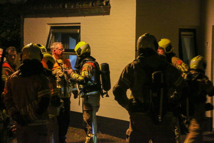 Hevige rookontwikkeling bij brand in woning