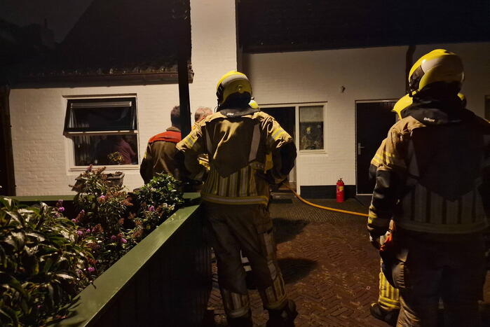 Hevige rookontwikkeling bij brand in woning