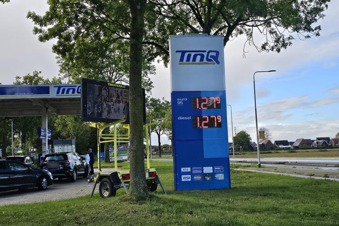 Grote drukte bij tank actie