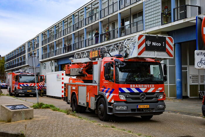 Traumahelikopter ingezet bij woningbrand