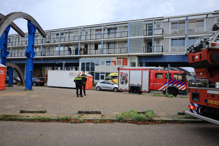 Traumahelikopter ingezet bij woningbrand