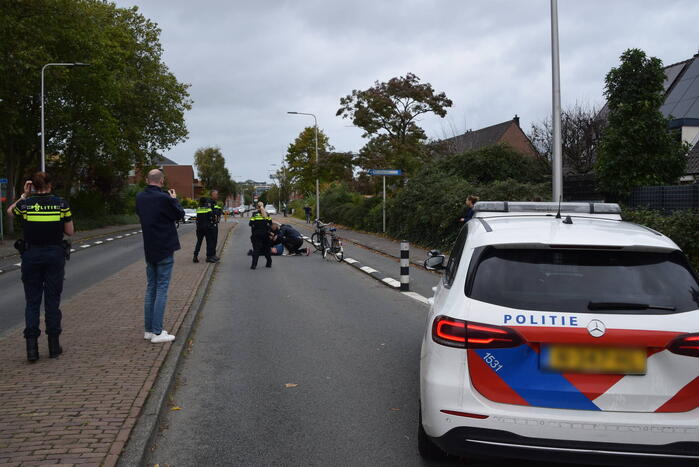 Traumateam ingezet voor gevallen fietser