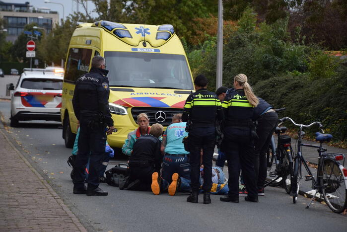 Traumateam ingezet voor gevallen fietser