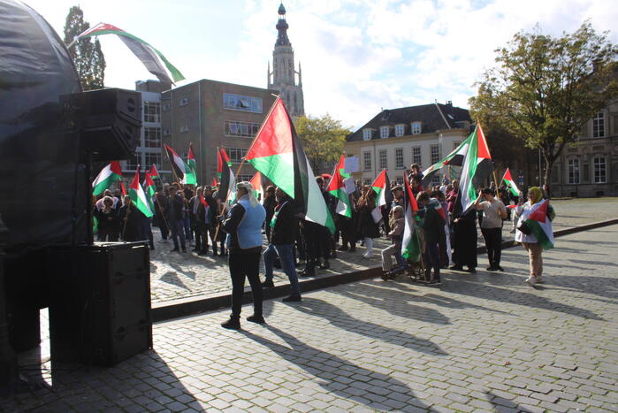 Pro Palestina demonstratie trekt veel mensen