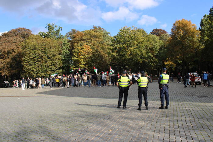 Pro Palestina demonstratie trekt veel mensen