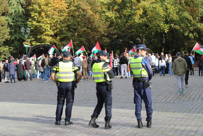 Pro Palestina demonstratie trekt veel mensen