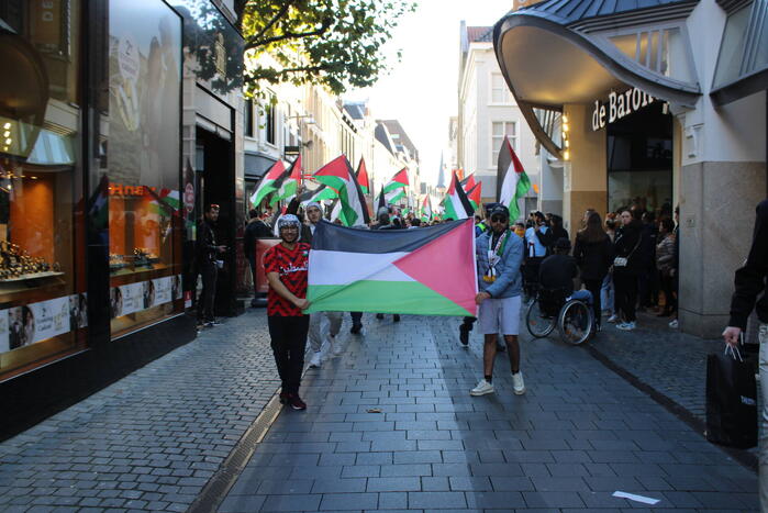 Pro Palestina demonstratie trekt veel mensen