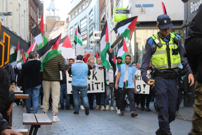 Pro Palestina demonstratie trekt veel mensen