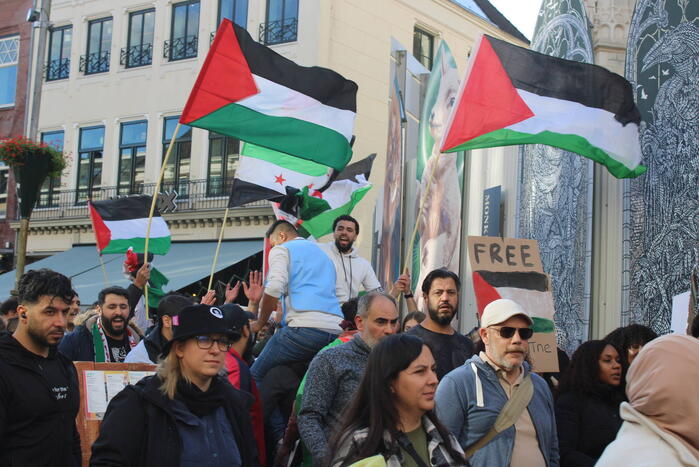 Pro Palestina demonstratie trekt veel mensen