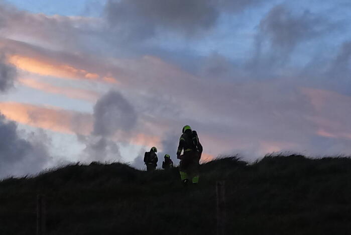 Brandweer controleert bunker op brand