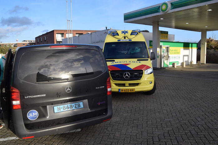 Persoon geschept door taxibus