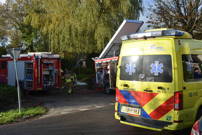 Vermoedelijk asbest vrijgekomen bij uitslaande brand