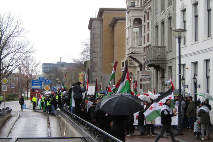 Grote opkomst bij Pro Palestina demonstratie