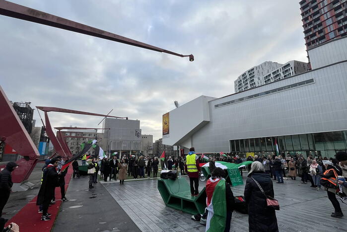 Tientallen aanwezigen bij pro-Palestinademonstratie