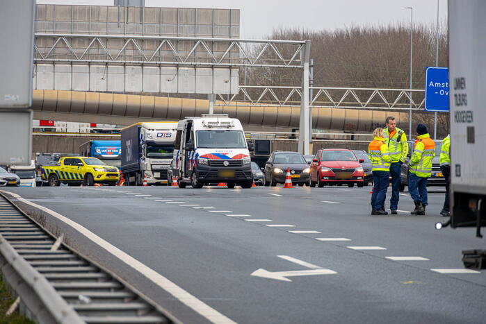 Zwaargewonde bij ongeval op snelweg