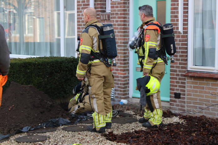 Gaslekkage door werkzaamheden