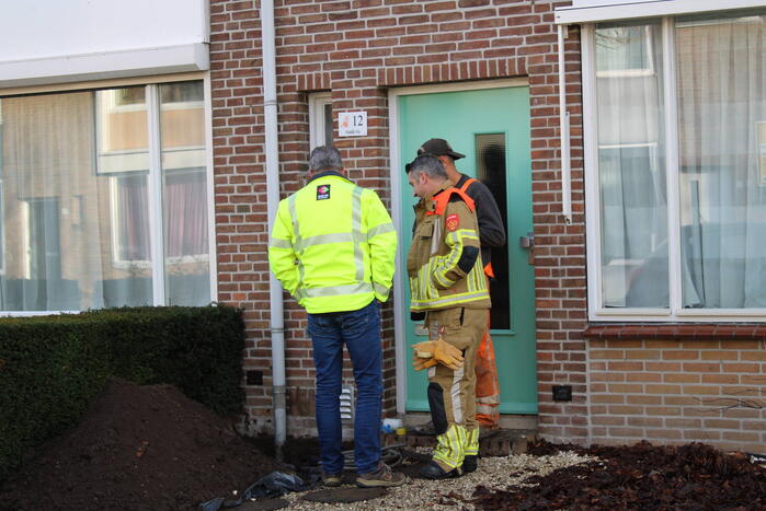 Gaslekkage door werkzaamheden