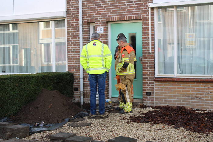 Gaslekkage door werkzaamheden