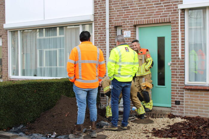 Gaslekkage door werkzaamheden