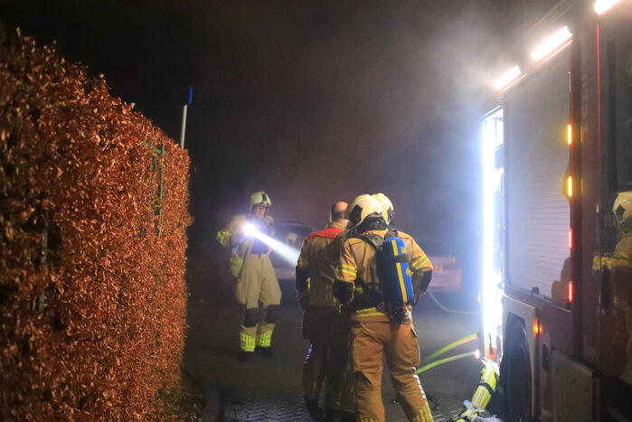 Auto verwoest door brand