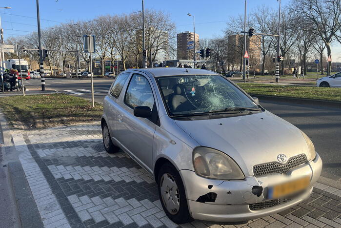 Fietser geschept door automobilist