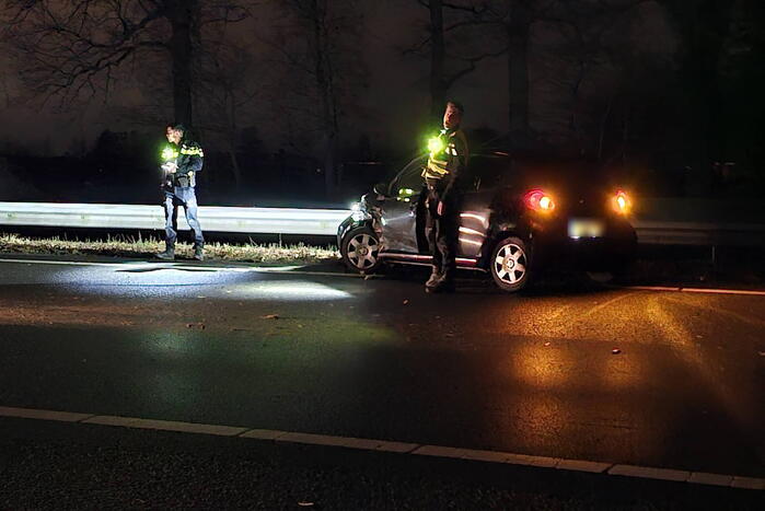 Voertuigen botsen op snelweg door windvlaag