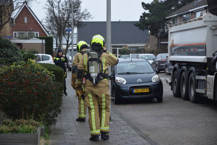 Brandweer ingezet voor rokende mini rupsdumper