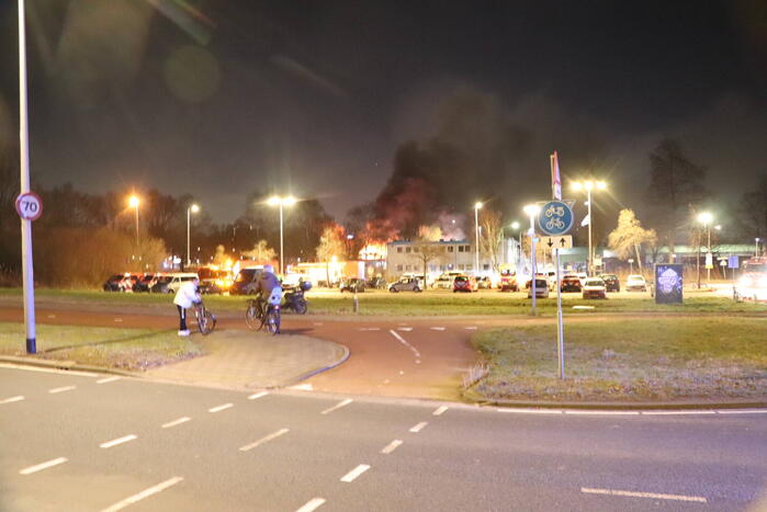 Brand in oude clubhuis van DWS