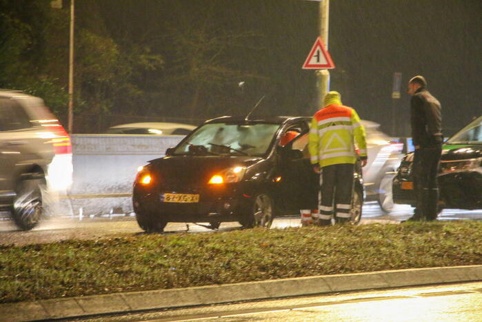 Flinke vertraging na kettingbotsing met meerdere voertuigen