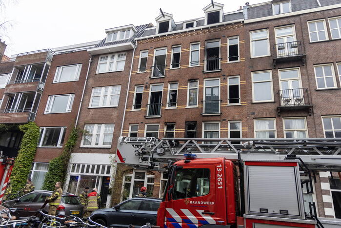 Enorme schade bij brand in woning