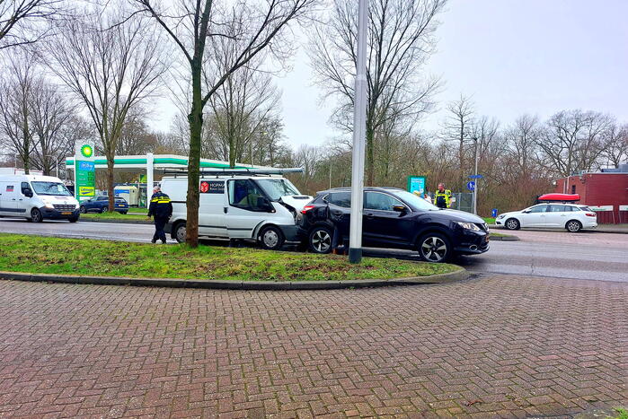 Veel schade bij kop-staart botsing