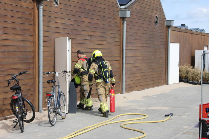 Brand in keuken van strandtent