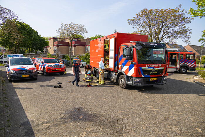 Gebroken slang bij Boni supermarkt zorgt voor brandweer inzet