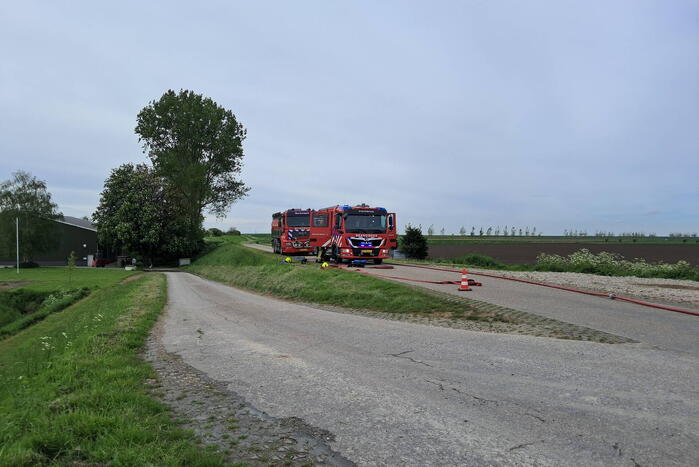 Auto gaat in vlammen op