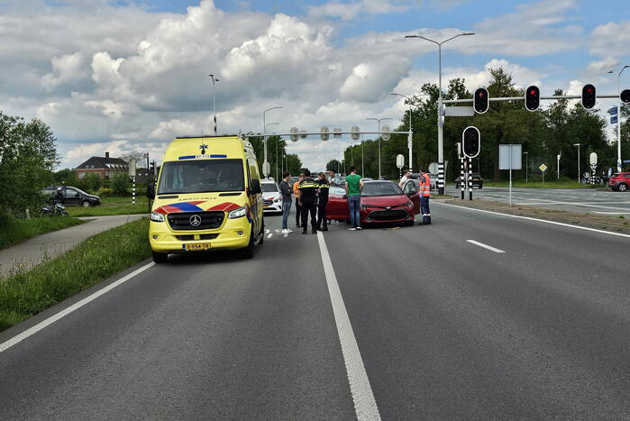 Kop-staart aanrijding in file