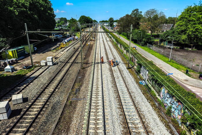 Werkzaamheden aan spoor in volle gang