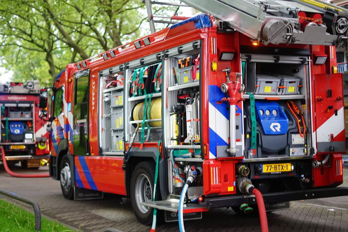 Grote brand in winkelpand