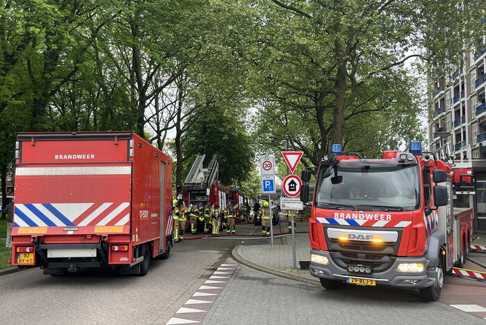 Grote brand in winkelpand