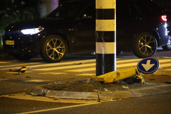 Motorrijder gewond na val bij kruising