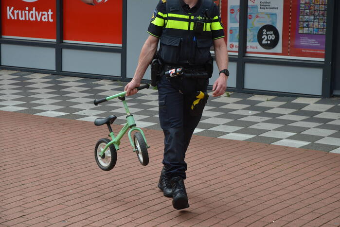 Zoektocht na aantreffen kinderfiets