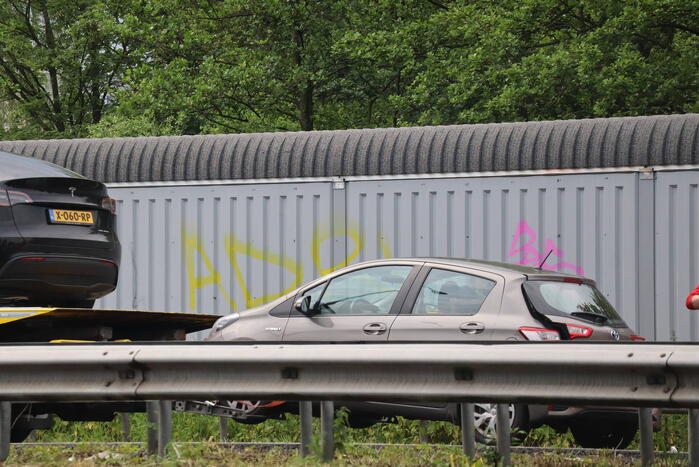 Meerdere voertuigen betrokken bij aanrijding