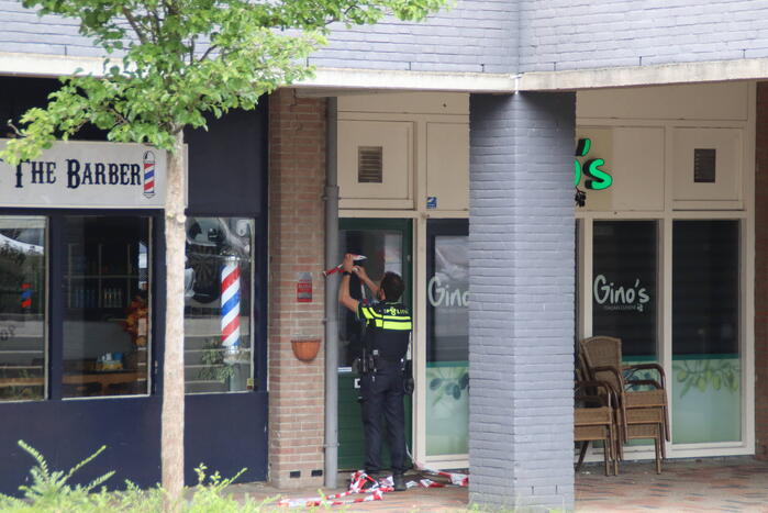 Politie doet onderzoek naar schietpartij bij restaurant