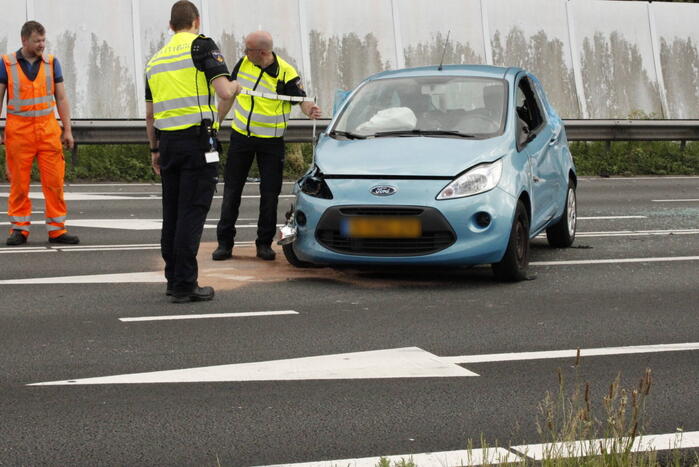 Meerdere gewonden na botsing tussen auto's op afrit