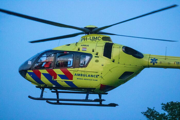 Inzet traumahelikopter trekt veel bekijks