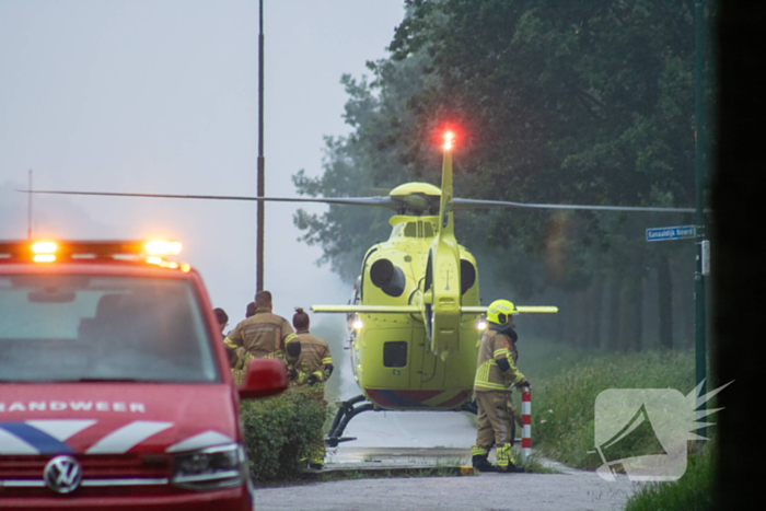 Grote zoekactie na vermist persoon in kanaal